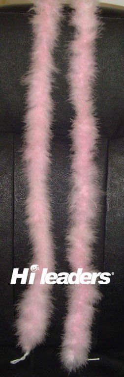 Pink color feather boa