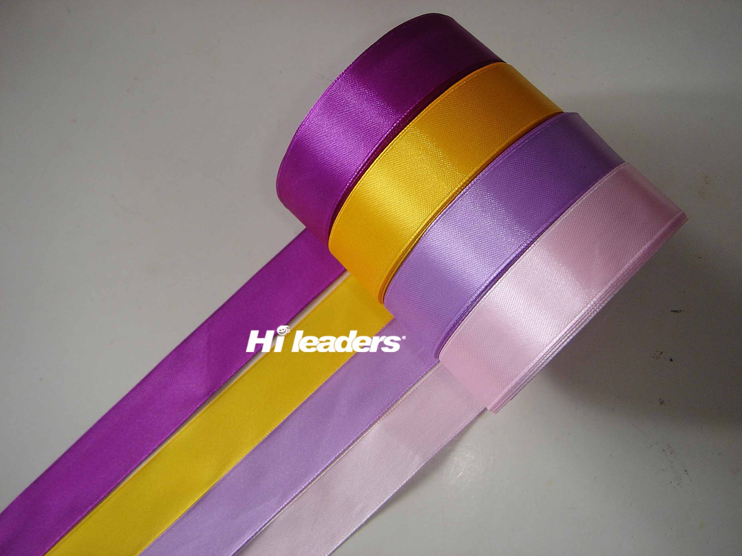 Decorative polyester sigle face satin ribbon
