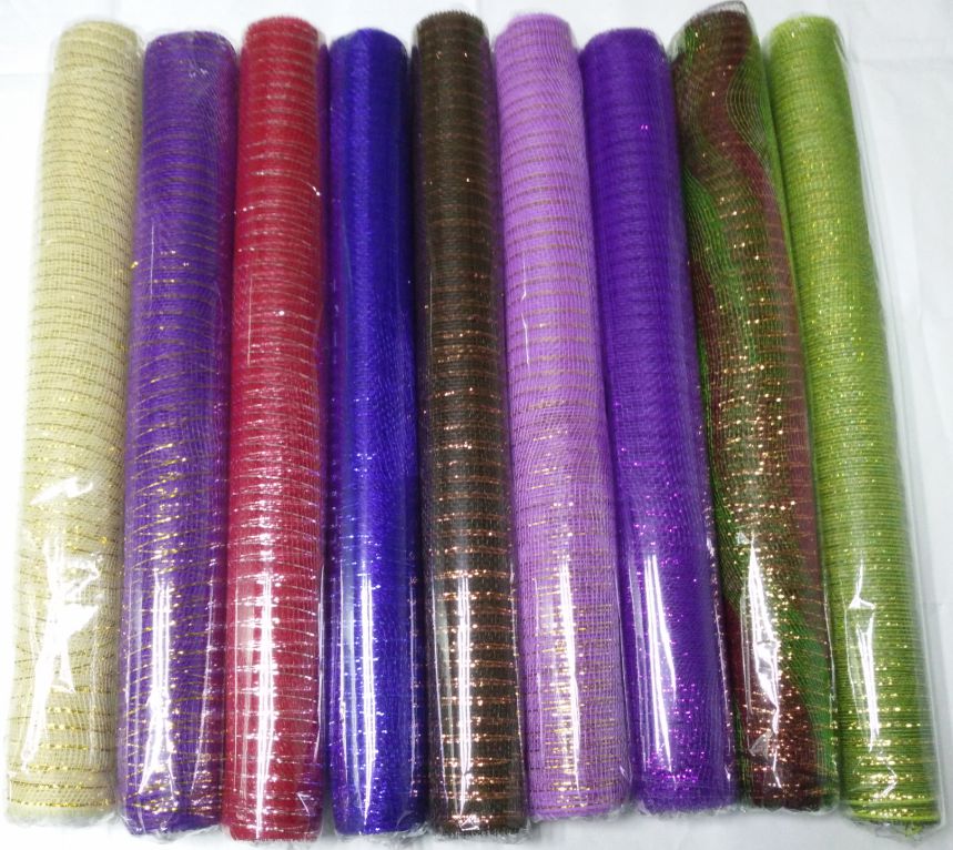 Gift Wrapping Shiny Mesh Rolls